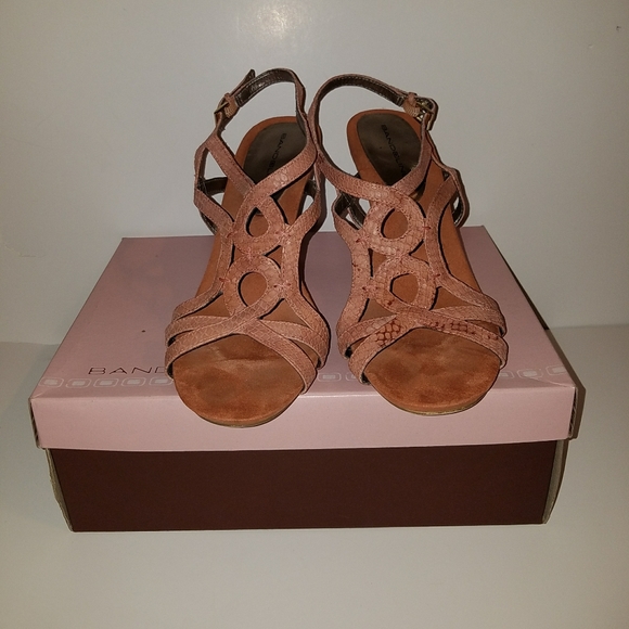 Bandolino medium orange high heel sandal size 9 - Picture 6 of 7